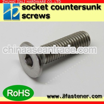 DIN 7991 stainless steel socket countersunk machine screw