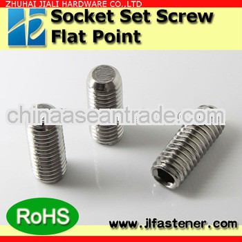 DIN 913 A2-70 hexagon flat point grub headless screw