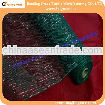 DK.green deco mesh with red metallic for holiday gift wrap