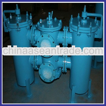 DN100 high pressure duplex oil return strainer