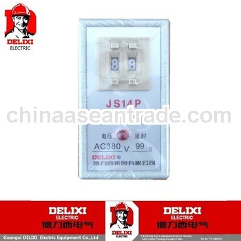 Delixi JS14P 9.9s time relay 220V/380V timing relay