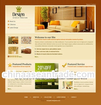 Design a furniture website, online shopping website design