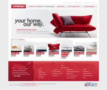 Design a furniture website, professional design website