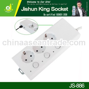 Designer Euro Three Pin Electrical Switch Plug Socket