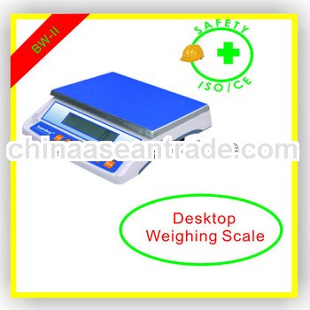 Desktop weighing scale scale on desk