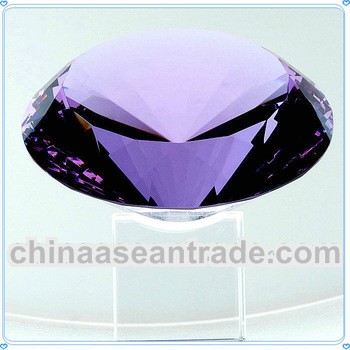 Diamond Crystal Paperweight Stand For Business Gifts