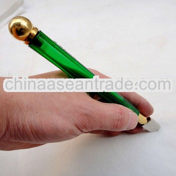 Diamond plastic handle glass cutter