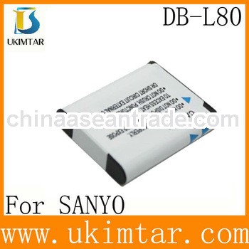 Digital Camera Battery DB-L80 DB-L80A For Sanyo Xacti VPC-CG10 factory supply