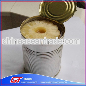 Direct manufacture canned pineapple sliced/ ring in syrup