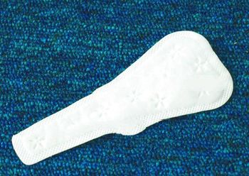 Disposable feminine sanitary panty liner