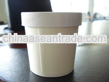 Disposable paper Ice cream cup with lid