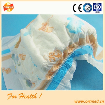 Disposable super breathable magic tape baby diaper