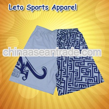 Dongguan Leto Sports Apparel 100%polyester mens lacrosse /box lacrosse shorts