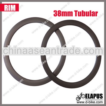 Durable 700C Carbon Tubular Rim 38mm with Good After-sale Service