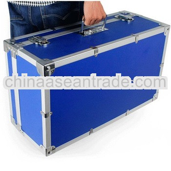 Durable professional blue aluminium tool case