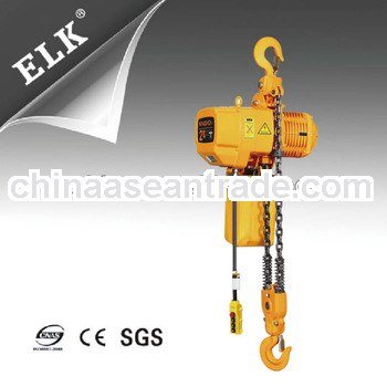 ELK 2 ton electric chain hoist with hook suspension