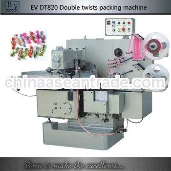 EV DT800 High speed horizontal flow double twist candy packing machine