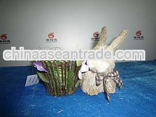 Easter rabbit /styrofom straw rabbit