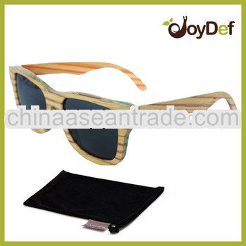 Eco-friendly Hot Selling Handmade Custom Bamboo Sunglasses with pouch