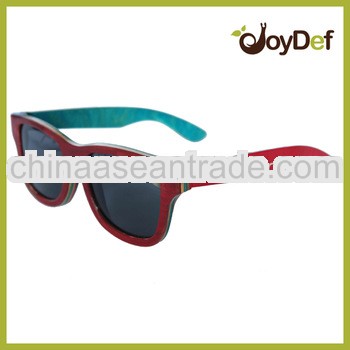 Eco-friendly handmade high quality wayfarer wooden sunglasses