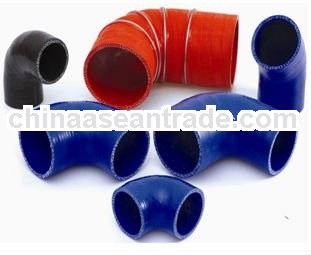 Elbow silicone hose with steel ring