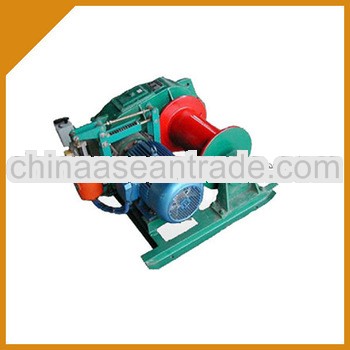 Electric warping winch