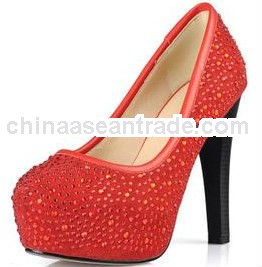 Elegant dress evening high heel shoes Women diamond platform shoes glaring ladies high heel shoes XT