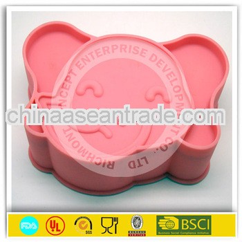 Elephant shape silicone cake baking mould