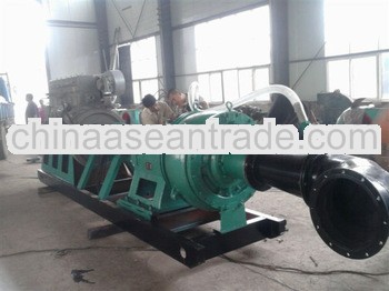 Everflowing slush & sand pump for gold mining