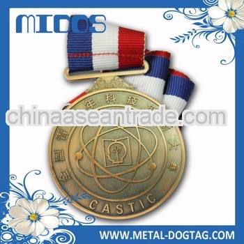 Excellent metal medal with epoxy coated/printing & sector shaped