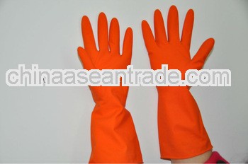 FDA/CE/ISO good quality rubber dish washing,disposable long cuff gloves,in home and garlden /kicthen