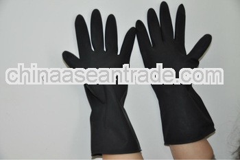 FDA/CE/ISO high quality Balck cleaning glove ,disposable long cuff gloves,in home and garlden /kicth