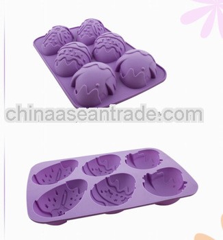 FDA/LFGB silicone ice cube tray with custom logo printing