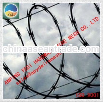 Factory!!!!!!!!!! BTO-22 Hot Dipped Galvanized Concertina barbed Wire For Fence