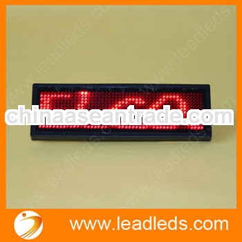 Factory price high quality led scrolling message badge for KTV or Bar use