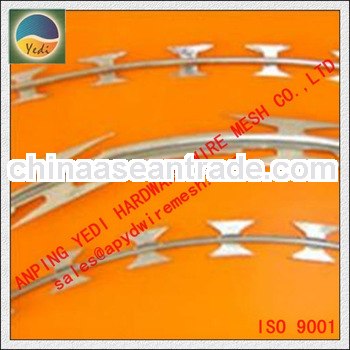 Factory!!!!!!!!!! razor blade fencing wire/razor blade wire mesh fence