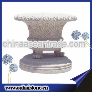 Factory steady suppliers granite stone flower pots for sale