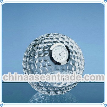 Fashion Crystal Golf Ball Clock For Golf Player