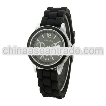 Fashion Geneva Silicone Quartz Men/Boy/Lady/Women/Girl Unisex Jelly Wrist Watch