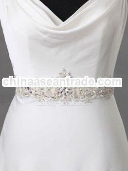 Fashion Silver Crystals Embroidery Beaded Belts