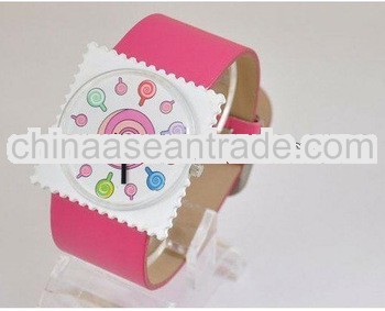 Fashion Square silicone stampe watch