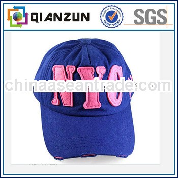 Fashion blue cotton wholesale baseball cap hats