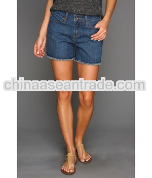 Fashion classic sky blue jean women cut off shorts pants plain denim shorts jeans half pants (HYS714