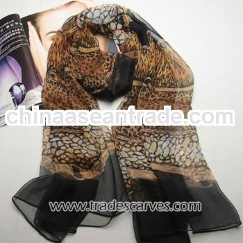 Fashion real georgette sexy long silk chic scarf