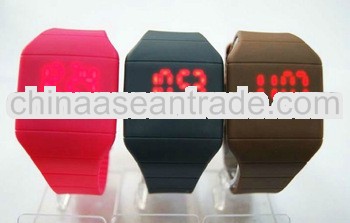 Fashion silicone led light up watches