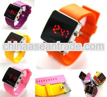 Fashion silicone men led bracelet watch, OEM welcome