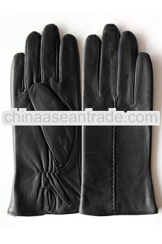 Fashion warm genuine goatskin leather glove