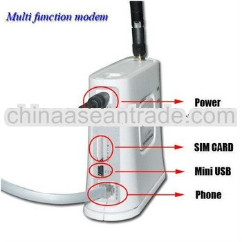 Fixed wireless terminal with PSTN for public phone