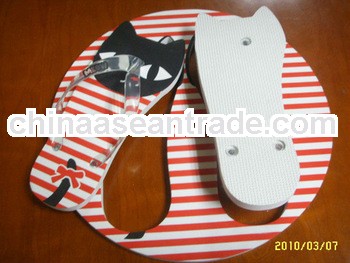 Flat sublimation beach slippers