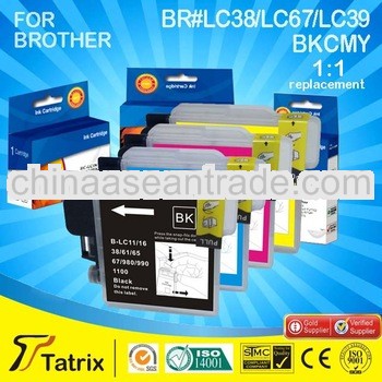 For Brother LC38/LC67/LC39, Compatible LC38/LC67/LC39 Ink Cartridge for Brother LC38/LC67/LC39 , Wit